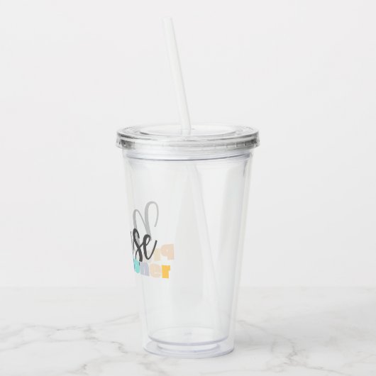 ナース感謝ギフトかわいいナース開業医 アクリルタンブラー (左)