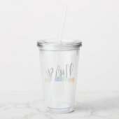 ナース感謝ギフトかわいいナース開業医 アクリルタンブラー (裏面)