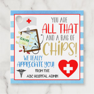 ナース感謝ギフトラベル フェイバータグ