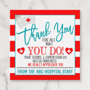 ナース感謝ギフトラベル フェイバータグ