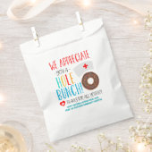 ナース感謝ドーナツ治療バッグ フェイバーバッグ (クリップ留めされた状態)