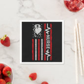 ナース感謝ヒーローハートライフアメリカ国旗 スタンダードカクテルナプキン (インサイチュ)