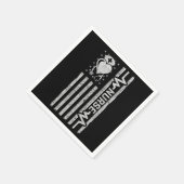 ナース感謝ヒーローハートライフアメリカ国旗 スタンダードカクテルナプキン (角)