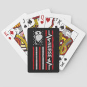 ナース感謝ヒーローハートライフアメリカ国旗 トランプ (裏面)