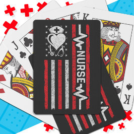 ナース感謝ヒーローハートライフアメリカ国旗 トランプ