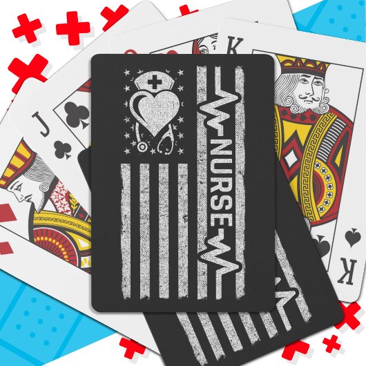 ナース感謝ヒーローハートライフアメリカ国旗 トランプ