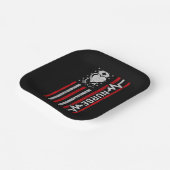 ナース感謝ヒーローハートライフアメリカ国旗 ペーパープレート (傾斜あり)