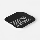 ナース感謝ヒーローハートライフアメリカ国旗 ペーパープレート (傾斜あり)