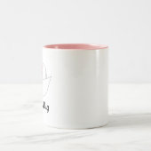 ナース感謝介護贈パーソナライズされた与 ツートーンマグカップ (中央)