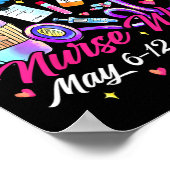 ナース感謝週間 – ハッピー国立ナースWe ポスター (角)