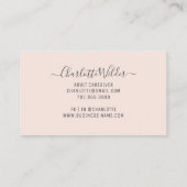 ナース成人介護者フローラ聴診器 名刺 (裏面)