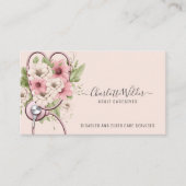 ナース成人介護者フローラ聴診器 名刺 (正面)