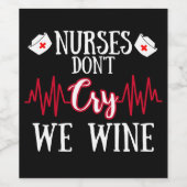 ナース我々ワインナース卒業GIN泣かない ワインラベル (シングルラベル)