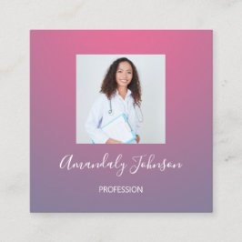 ナース手術ヘルスケアカスタム写真Ommbbre スクエア名刺