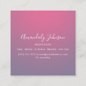 ナース手術ヘルスケアカスタム写真Ommbbre スクエア名刺 (裏面)