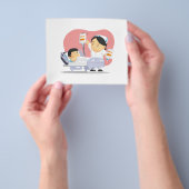 ナース救済の小児患者の漫画 チラシ (手)