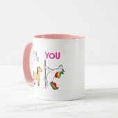 ナース教師おもしろいユニコーンコーヒー マグカップ (正面左)