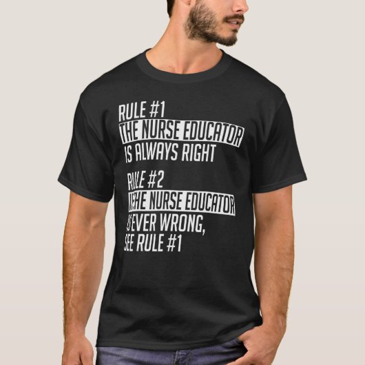 ナース教育者アパレルかわいい教育者デザイン Tシャツ (正面)