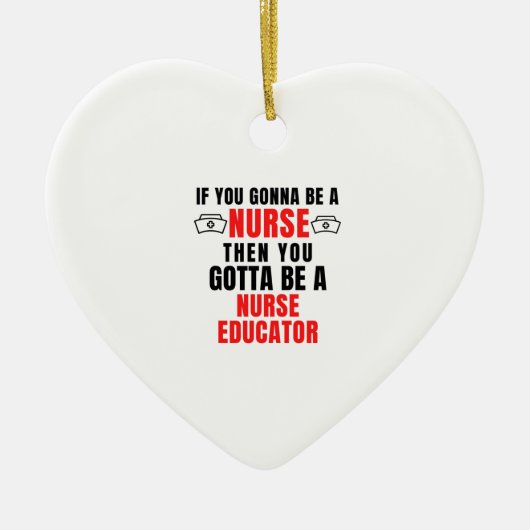 ナース教育者 セラミックオーナメント (正面)