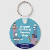 ナース日のカスタマイズ可能 キーホルダー (正面)