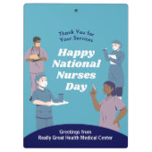 ナース日のカスタマイズ可能 クリップボード (裏面)