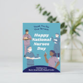 ナース日のカスタマイズ可能 シーズンポストカード (スタンド正面)