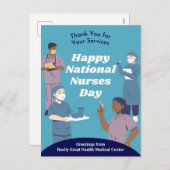 ナース日のカスタマイズ可能 シーズンポストカード (正面/裏面)