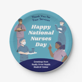 ナース日のカスタマイズ可能 ペーパープレート