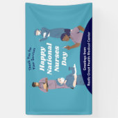 ナース日のカスタマイズ可能 横断幕 (縦)