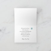 ナース日カード -- 花柄 サンキューカード (内部)