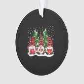 ナース格言サンタクリスマスライトナーシンググノーミー オーナメント (正面)