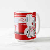 ナース格言リトルレッドナーストラック コーヒーマグカップ (正面右)