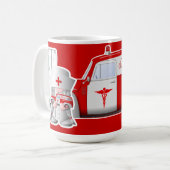 ナース格言リトルレッドナーストラック コーヒーマグカップ (正面左)