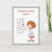 ナース検眼少女医師卒業カード カード (正面)