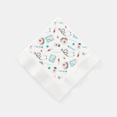 ナース機器パターンパーティーサービングナプキン 縁ありカクテルナプキン (角)