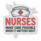 ナース気にが日々可能 シール (正面)