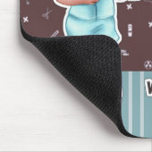 ナース気にとハート。キュートブロンドナース マウスパッド (コーナー)