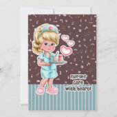 ナース気にとハート。ナース鑑賞票 サンキューカード (正面)