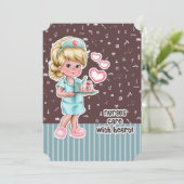 ナース気にとハート。ナース鑑賞票 サンキューカード (スタンド正面)