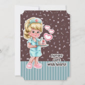 ナース気にとハート。ナース鑑賞票 サンキューカード (正面)