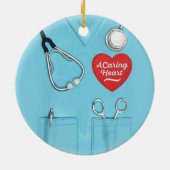 ナース気にのハート看護学研究員 セラミックオーナメント (裏面)