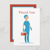 ナース気持ちサンキューカード サンキューカード (正面/裏面)