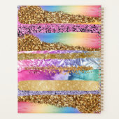 ナース漫画グリッター虹水彩シック プランナー手帳 (裏面)