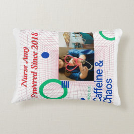 ナース燃料装飾用クッション – カフェイン&カオスおもしろい アクセントクッション