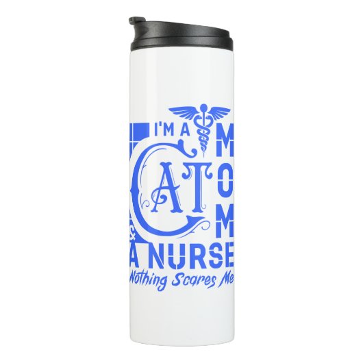 ナース猫ママへの贈り物 タンブラー (回転右)