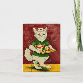 ナース猫折り札 ノートカード