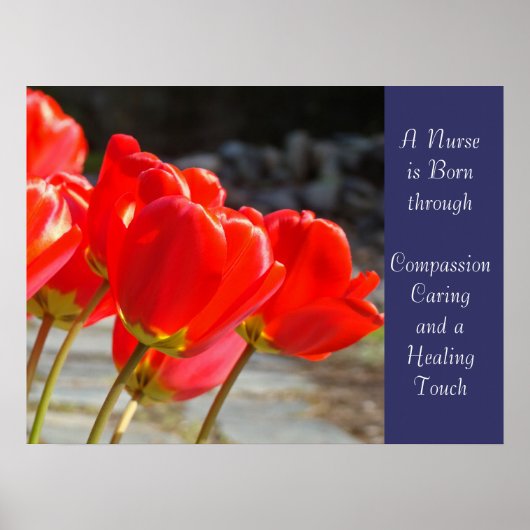 ナース生まれはアート気にの思いやりの癒しTouch ポスター (正面)