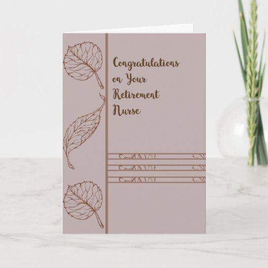 ナース用の退職証 カード (正面)
