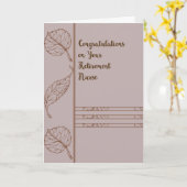 ナース用の退職証 カード (黄色い花)