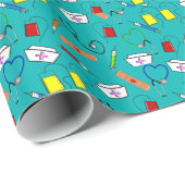 ナース用具 ラッピングペーパー (ロールコーナー)